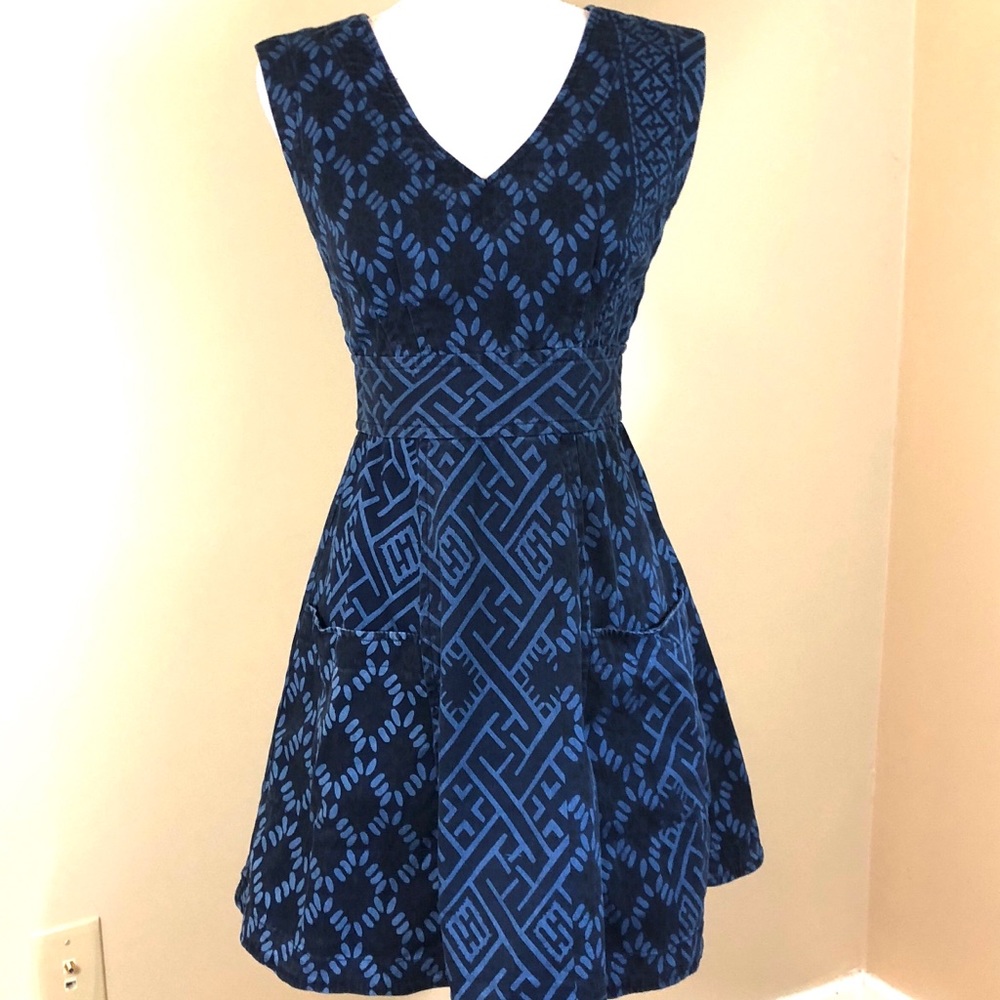 Plenty by Tracy Reese Denim Fit n flare dress Sz 2
